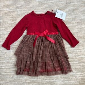 Deux par Deux Jester Red Dress, NWT